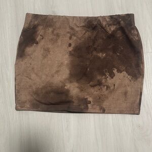SHEIN Chocolate Brown Mini Skirt